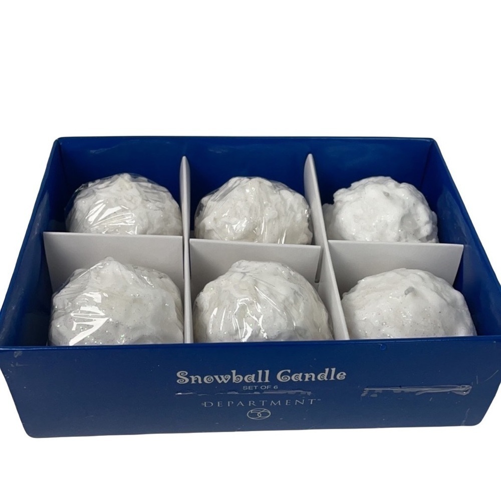 Dept 56 Snowball Candles Set of Six